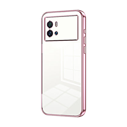 vivo iQOO 9 Transparent Fine Hole Phone Case - Crystal Clear Vacuum Plating, Anti-Fingerprint, Shock-Absorbing TPU Frame