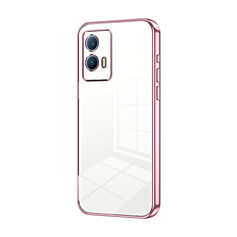 vivo iQOO U5 Transparent Fine Hole Phone Case - Crystal Clear Vacuum Plating, Anti-Fingerprint, Shock-Absorbing TPU Frame