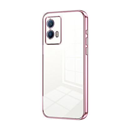 vivo iQOO U5 Transparent Fine Hole Phone Case - Crystal Clear Vacuum Plating, Anti-Fingerprint, Shock-Absorbing TPU Frame