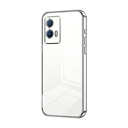 vivo iQOO U5 Transparent Fine Hole Phone Case - Crystal Clear Vacuum Plating, Anti-Fingerprint, Shock-Absorbing TPU Frame