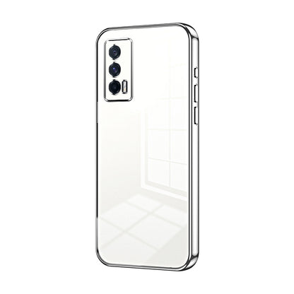 vivo iQOO Neo5 Transparent Fine Hole Phone Case - Crystal Clear Vacuum Plating, Anti-Fingerprint, Shock-Absorbing TPU Frame