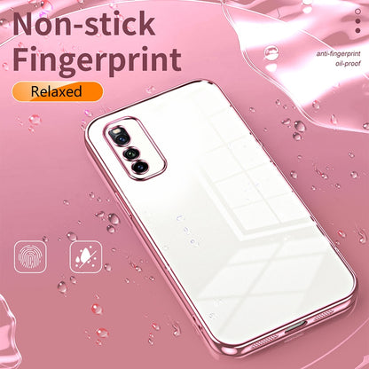 vivo iQOO Neo3 5G Transparent Fine Hole Phone Case - Crystal Clear Vacuum Plating, Anti-Fingerprint, Shock-Absorbing TPU Frame