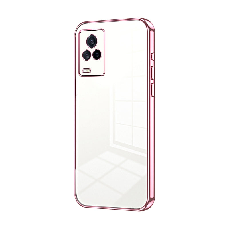 vivo iQOO 7 Transparent Fine Hole Phone Case - Crystal Clear Vacuum Plating, Anti-Fingerprint, Shock-Absorbing TPU Frame