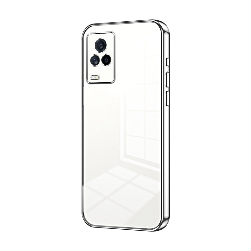 vivo iQOO 7 Transparent Fine Hole Phone Case - Crystal Clear Vacuum Plating, Anti-Fingerprint, Shock-Absorbing TPU Frame