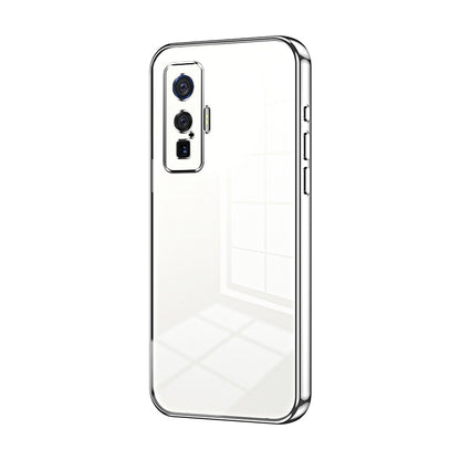 vivo iQOO 5 Pro Transparent Fine Hole Phone Case - Crystal Clear Vacuum Plating, Anti-Fingerprint, Shock-Absorbing TPU Frame