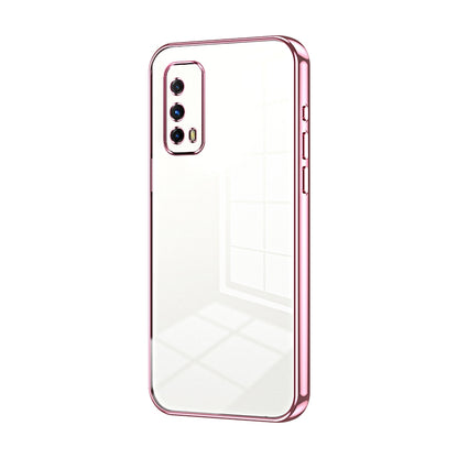 vivo iQOO Z1X Transparent Fine Hole Phone Case - Crystal Clear Vacuum Plating, Anti-Fingerprint, Shock-Absorbing TPU Frame