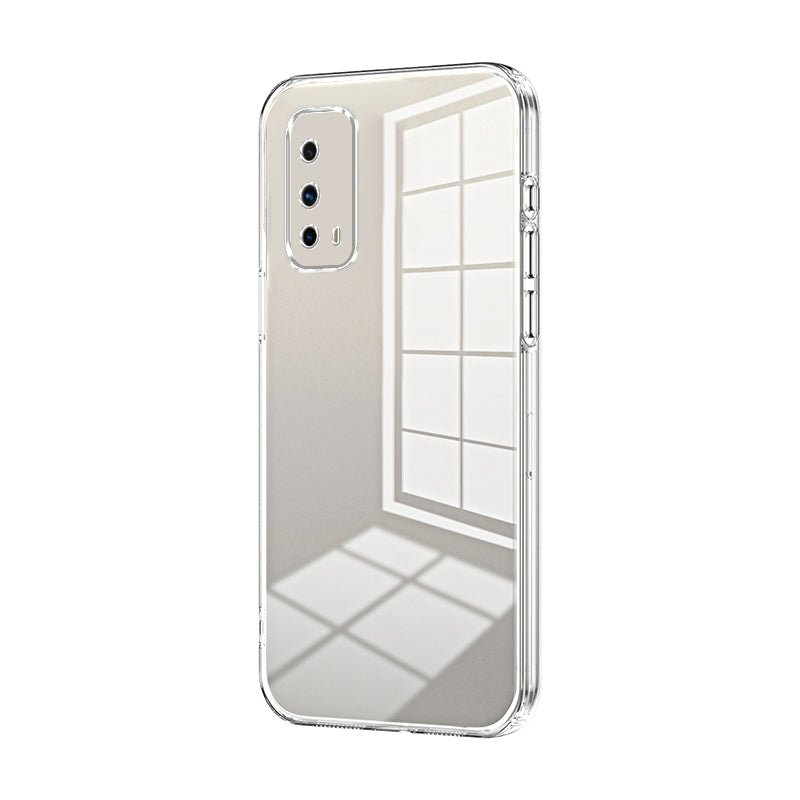 vivo iQOO Z1X Transparent Fine Hole Phone Case - Crystal Clear Vacuum Plating, Anti-Fingerprint, Shock-Absorbing TPU Frame