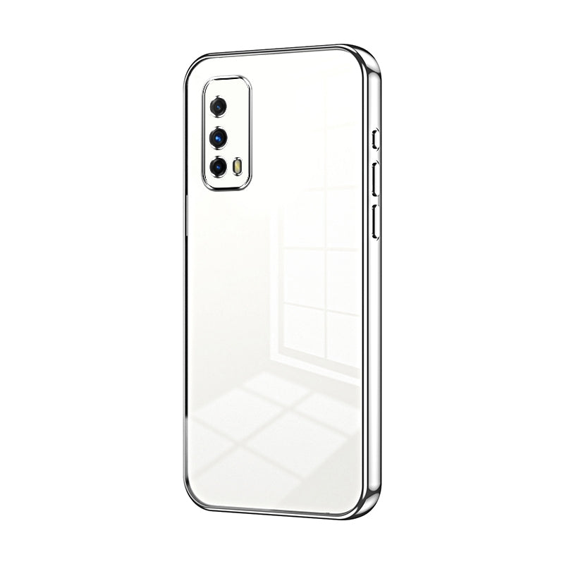 vivo iQOO Z1X Transparent Fine Hole Phone Case - Crystal Clear Vacuum Plating, Anti-Fingerprint, Shock-Absorbing TPU Frame