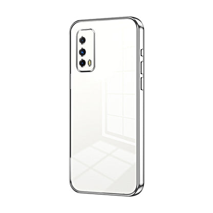 vivo iQOO Z1X Transparent Fine Hole Phone Case - Crystal Clear Vacuum Plating, Anti-Fingerprint, Shock-Absorbing TPU Frame