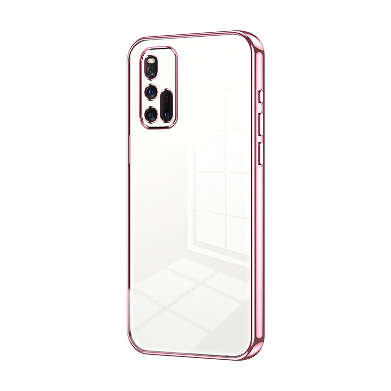 vivo iQOO 3 5G Transparent Fine Hole Phone Case - Crystal Clear Vacuum Plating, Anti-Fingerprint, Shock-Absorbing TPU Frame