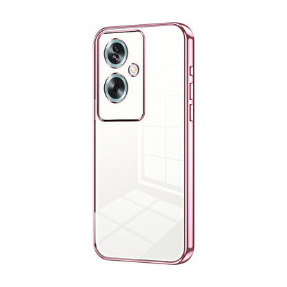 OPPO A79 5G Transparent Fine Hole Phone Case - Crystal Clear Vacuum Plating, Anti-Fingerprint, Shock-Absorbing TPU Frame