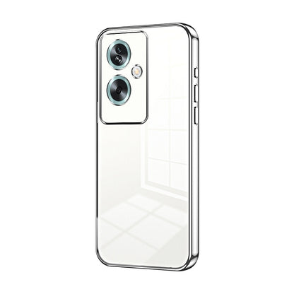 OPPO A79 5G Transparent Fine Hole Phone Case - Crystal Clear Vacuum Plating, Anti-Fingerprint, Shock-Absorbing TPU Frame