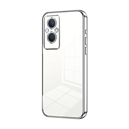 OPPO F21 Pro 5G Transparent Fine Hole Phone Case - Crystal Clear Vacuum Plating, Anti-Fingerprint, Shock-Absorbing TPU Frame