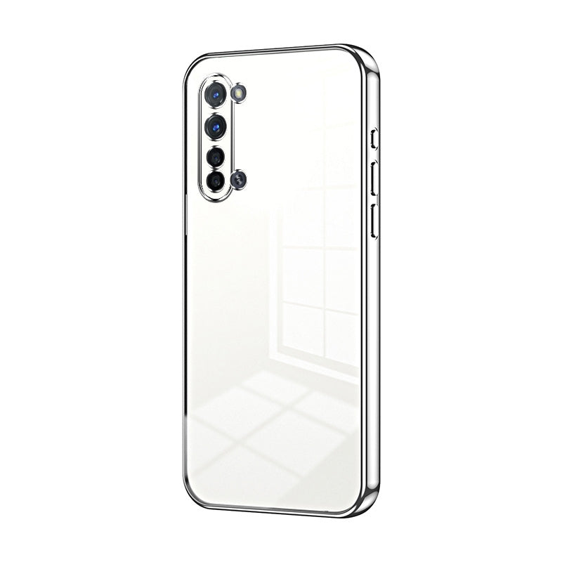 OPPO Find X2 Lite Transparent Fine Hole Phone Case - Crystal Clear Vacuum Plating, Anti-Fingerprint, Shock-Absorbing TPU Frame