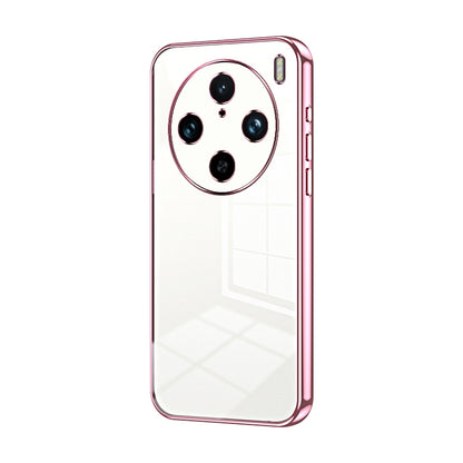 vivo X100 Pro Transparent Fine Hole Phone Case - Crystal Clear Vacuum Plating, Anti-Fingerprint, Shock-Absorbing TPU Frame