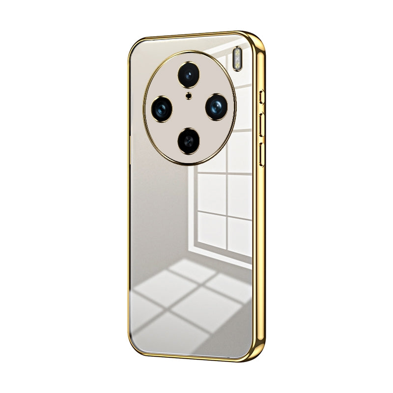 vivo X100 Pro Transparent Fine Hole Phone Case - Crystal Clear Vacuum Plating, Anti-Fingerprint, Shock-Absorbing TPU Frame