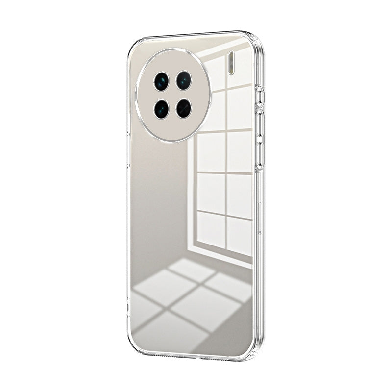 vivo X90s Transparent Fine Hole Phone Case - Crystal Clear Vacuum Plating, Anti-Fingerprint, Shock-Absorbing TPU Frame