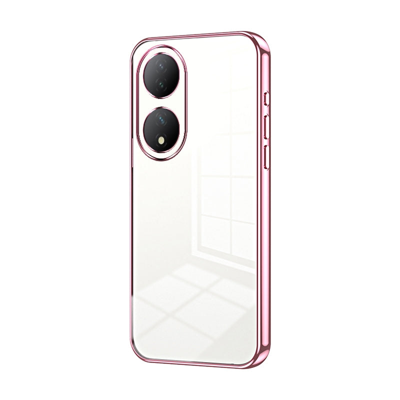 vivo Y100 Transparent Fine Hole Phone Case - Crystal Clear Vacuum Plating, Anti-Fingerprint, Shock-Absorbing TPU Frame