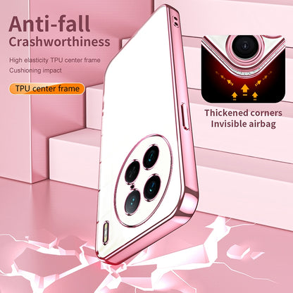 vivo X90 Pro Transparent Fine Hole Phone Case - Crystal Clear Vacuum Plating, Anti-Fingerprint, Shock-Absorbing TPU Frame