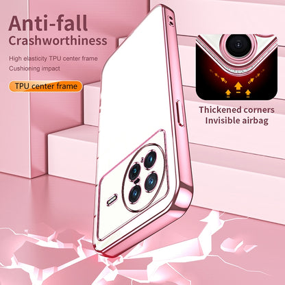 vivo X Note Transparent Fine Hole Phone Case - Crystal Clear Vacuum Plating, Anti-Fingerprint, Shock-Absorbing TPU Frame