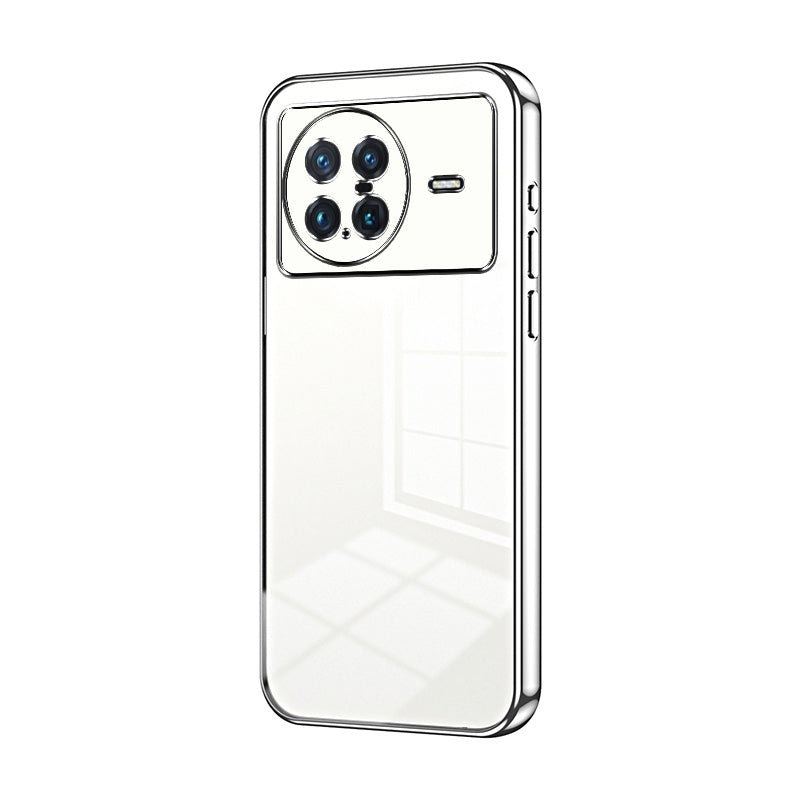 vivo X Note Transparent Fine Hole Phone Case - Crystal Clear Vacuum Plating, Anti-Fingerprint, Shock-Absorbing TPU Frame