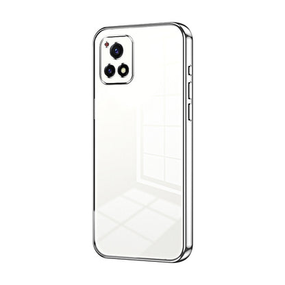 vivo Y52s 5G Transparent Fine Hole Phone Case - Crystal Clear Vacuum Plating, Anti-Fingerprint, Shock-Absorbing TPU Frame