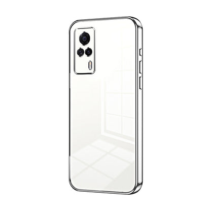 vivo S9e Transparent Fine Hole Phone Case - Crystal Clear Vacuum Plating, Anti-Fingerprint, Shock-Absorbing TPU Frame