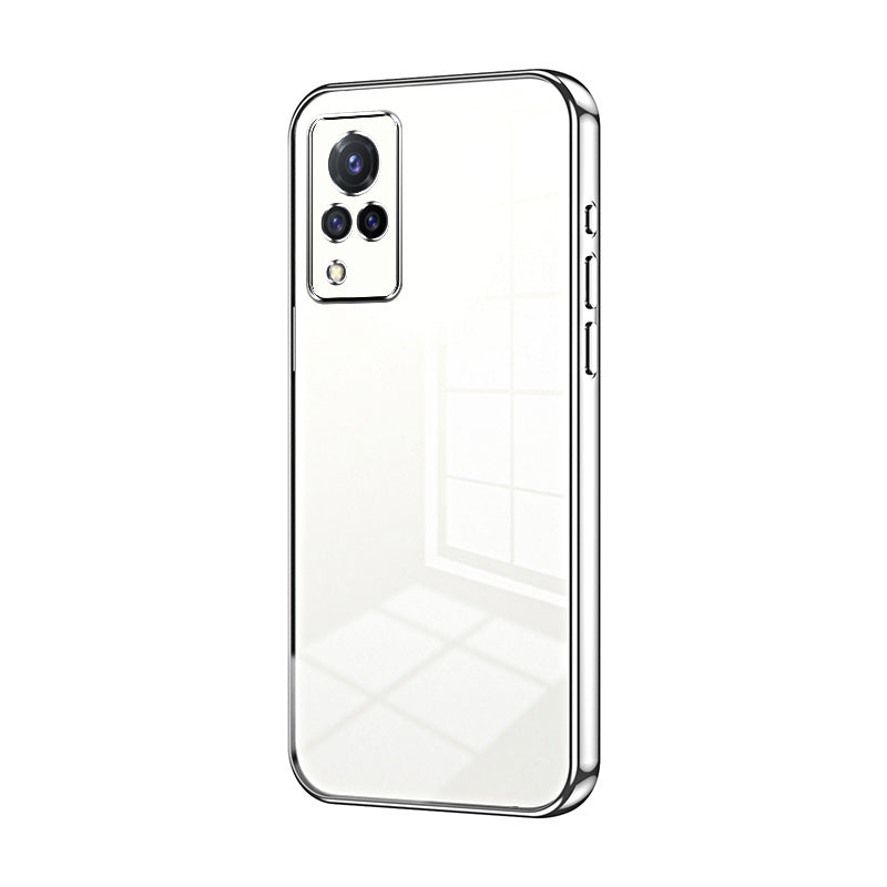 vivo S9 Transparent Fine Hole Phone Case - Crystal Clear Vacuum Plating, Anti-Fingerprint, Shock-Absorbing TPU Frame