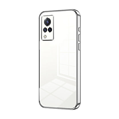 vivo S9 Transparent Fine Hole Phone Case - Crystal Clear Vacuum Plating, Anti-Fingerprint, Shock-Absorbing TPU Frame