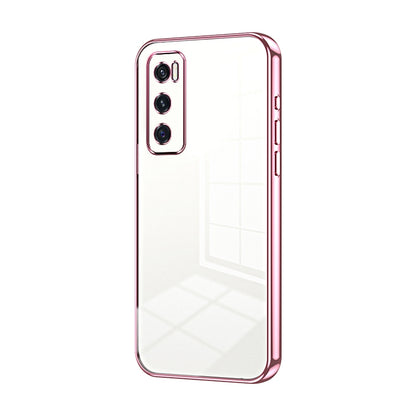 vivo Y70 Transparent Fine Hole Phone Case - Crystal Clear Vacuum Plating, Anti-Fingerprint, Shock-Absorbing TPU Frame