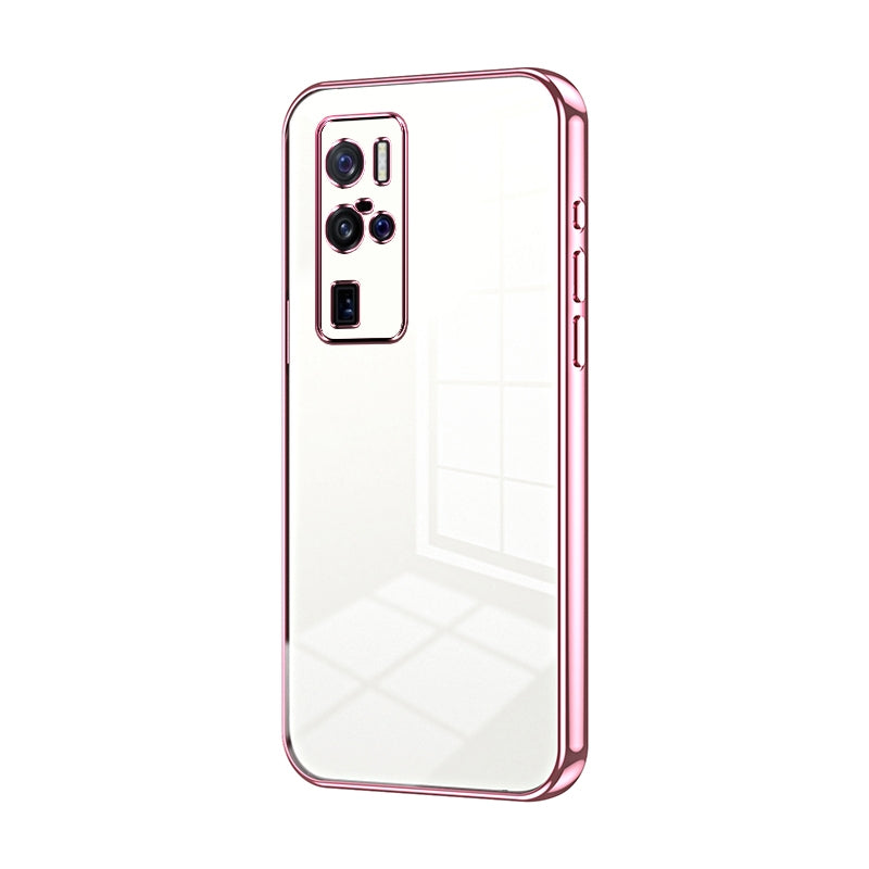 vivo X50 Pro+ Transparent Fine Hole Phone Case - Crystal Clear Vacuum Plating, Anti-Fingerprint, Shock-Absorbing TPU Frame
