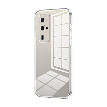 vivo X50 Pro+ Transparent Fine Hole Phone Case - Crystal Clear Vacuum Plating, Anti-Fingerprint, Shock-Absorbing TPU Frame
