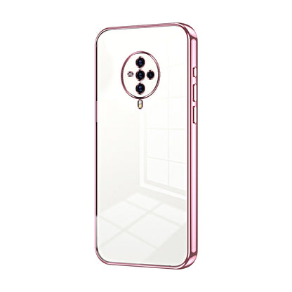 vivo S6 Transparent Fine Hole Phone Case - Crystal Clear Vacuum Plating, Anti-Fingerprint, Shock-Absorbing TPU Frame