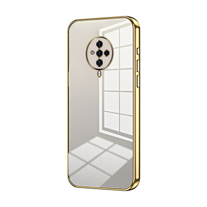 vivo S6 Transparent Fine Hole Phone Case - Crystal Clear Vacuum Plating, Anti-Fingerprint, Shock-Absorbing TPU Frame