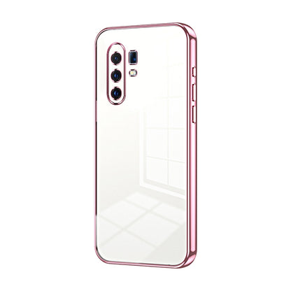 vivo X30 Pro Transparent Fine Hole Phone Case - Crystal Clear Vacuum Plating, Anti-Fingerprint, Shock-Absorbing TPU Frame