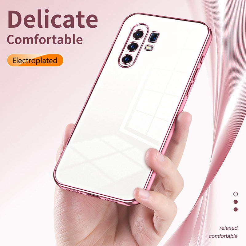 vivo X30 Pro Transparent Fine Hole Phone Case - Crystal Clear Vacuum Plating, Anti-Fingerprint, Shock-Absorbing TPU Frame