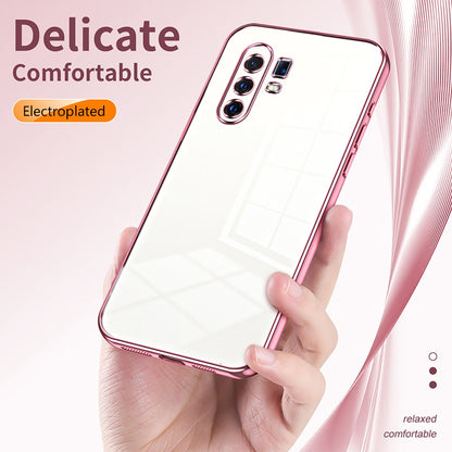vivo X30 Pro Transparent Fine Hole Phone Case - Crystal Clear Vacuum Plating, Anti-Fingerprint, Shock-Absorbing TPU Frame