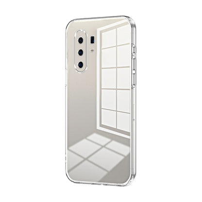 vivo X30 Pro Transparent Fine Hole Phone Case - Crystal Clear Vacuum Plating, Anti-Fingerprint, Shock-Absorbing TPU Frame