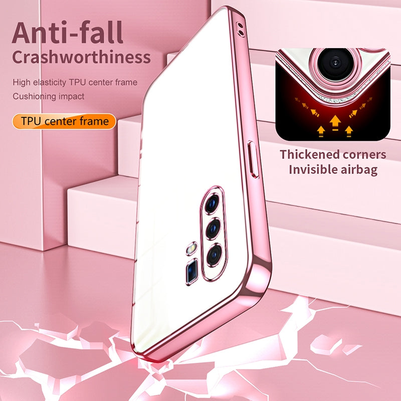 vivo X30 Pro Transparent Fine Hole Phone Case - Crystal Clear Vacuum Plating, Anti-Fingerprint, Shock-Absorbing TPU Frame