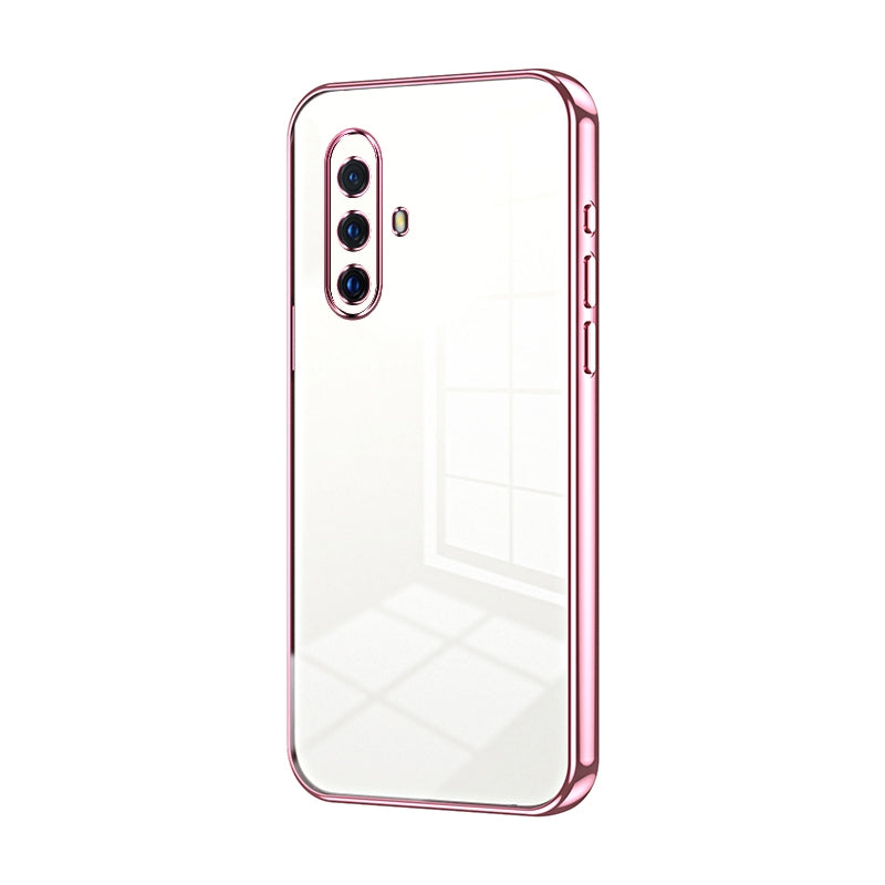 vivo X30 Transparent Fine Hole Phone Case - Crystal Clear Vacuum Plating, Anti-Fingerprint, Shock-Absorbing TPU Frame
