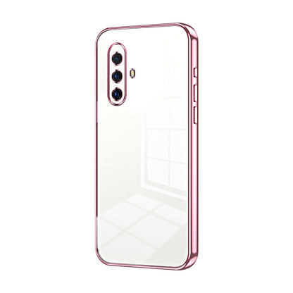 vivo X30 Transparent Fine Hole Phone Case - Crystal Clear Vacuum Plating, Anti-Fingerprint, Shock-Absorbing TPU Frame