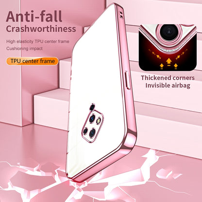 vivo S5 Transparent Fine Hole Phone Case - Crystal Clear Vacuum Plating, Anti-Fingerprint, Shock-Absorbing TPU Frame