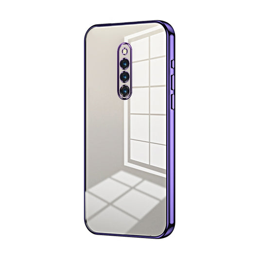 vivo X27 Pro Transparent Fine Hole Phone Case - Crystal Clear Vacuum Plating, Anti-Fingerprint, Shock-Absorbing TPU Frame