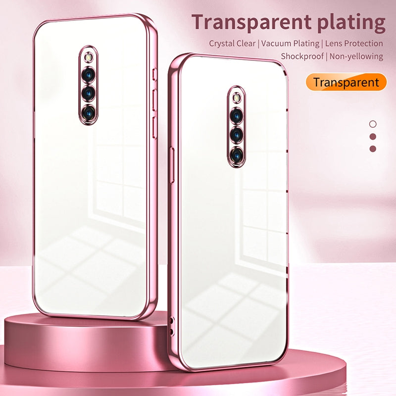 vivo X27 Pro Transparent Fine Hole Phone Case - Crystal Clear Vacuum Plating, Anti-Fingerprint, Shock-Absorbing TPU Frame