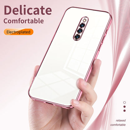 vivo X27 Pro Transparent Fine Hole Phone Case - Crystal Clear Vacuum Plating, Anti-Fingerprint, Shock-Absorbing TPU Frame