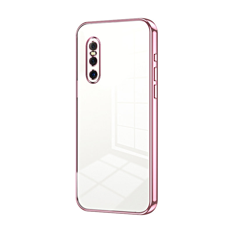 vivo X27 Transparent Fine Hole Phone Case - Crystal Clear Vacuum Plating, Anti-Fingerprint, Shock-Absorbing TPU Frame