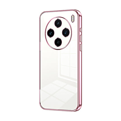vivo X100s Transparent Fine Hole Phone Case - Crystal Clear Vacuum Plating, Anti-Fingerprint, Shock-Absorbing TPU Frame