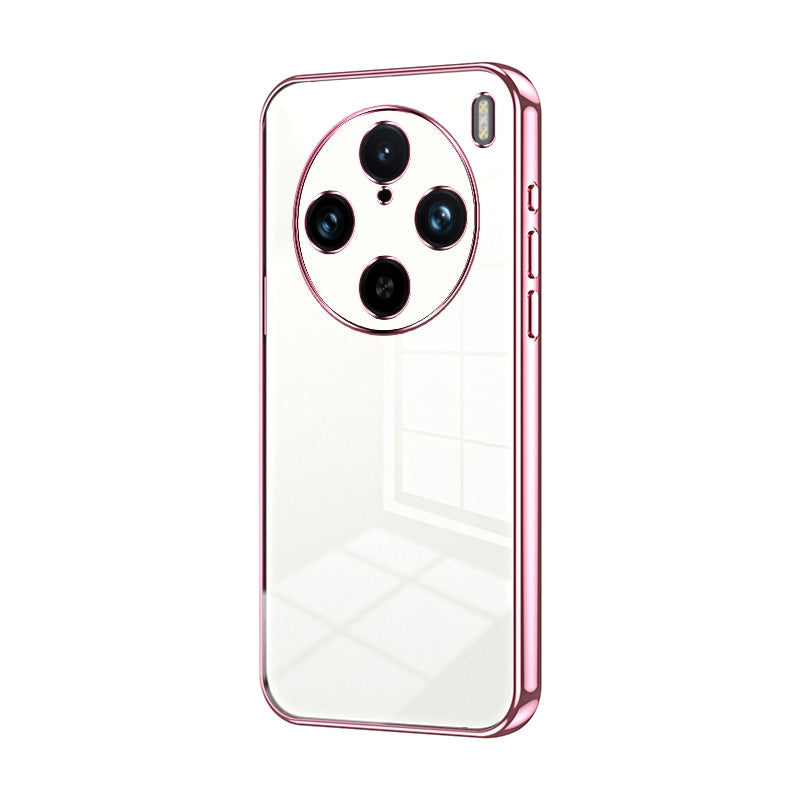 vivo X100s Pro Transparent Fine Hole Phone Case - Crystal Clear Vacuum Plating, Anti-Fingerprint, Shock-Absorbing TPU Frame