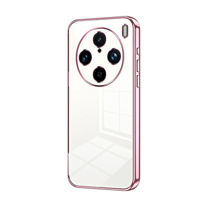 vivo X100s Pro Transparent Fine Hole Phone Case - Crystal Clear Vacuum Plating, Anti-Fingerprint, Shock-Absorbing TPU Frame