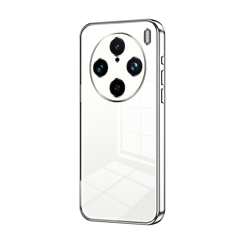 vivo X100s Pro Transparent Fine Hole Phone Case - Crystal Clear Vacuum Plating, Anti-Fingerprint, Shock-Absorbing TPU Frame